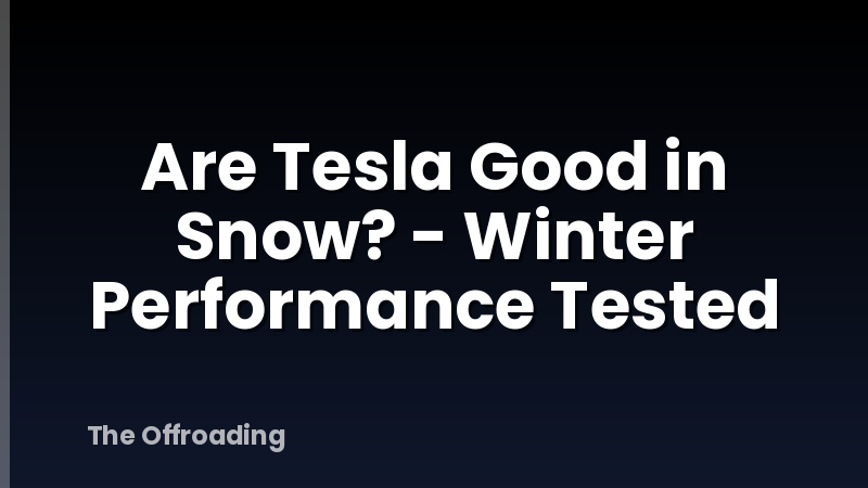 Are Tesla Good in Snow? - Winter Performance Tested