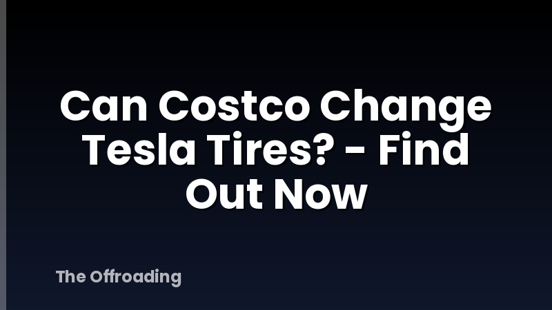 Can Costco Change Tesla Tires? - Find Out Now
