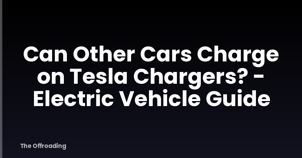 Can Other Cars Charge on Tesla Chargers? - Electric Vehicle Guide