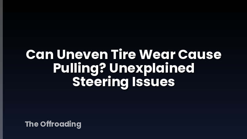 Can Uneven Tire Wear Cause Pulling? Unexplained Steering Issues
