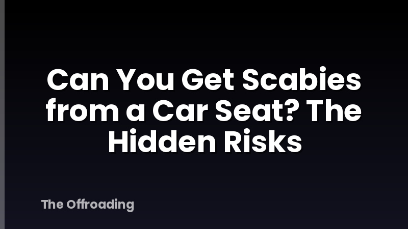 Can You Get Scabies from a Car Seat? The Hidden Risks
