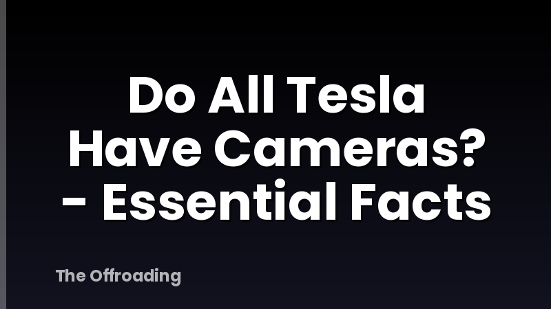 Do All Tesla Have Cameras? - Essential Facts