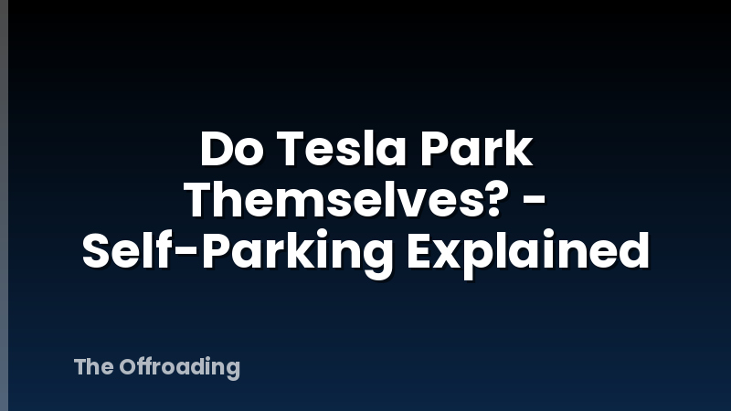 Do Tesla Park Themselves? - Self-Parking Explained