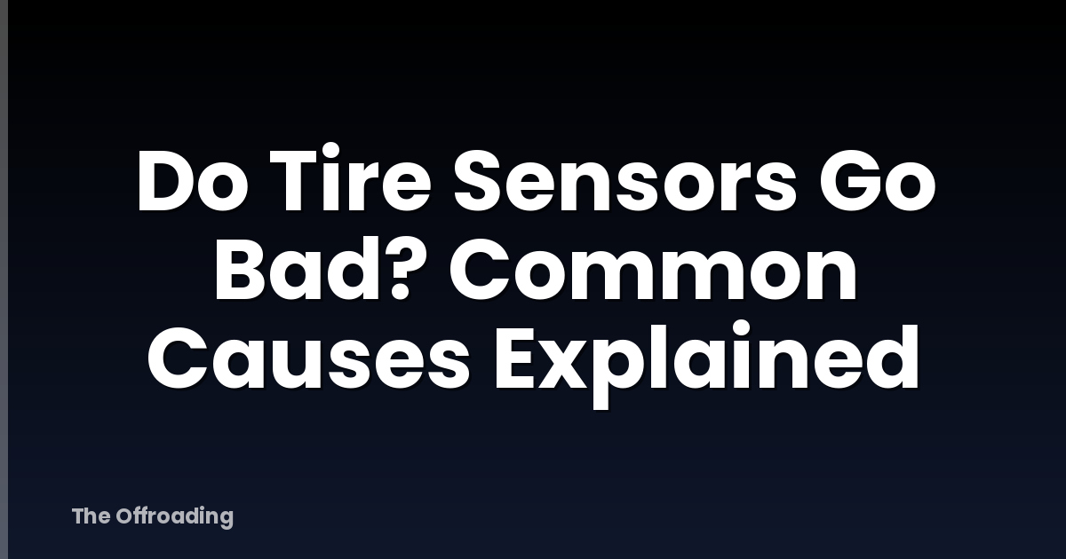 Do Tire Sensors Go Bad? Common Causes Explained