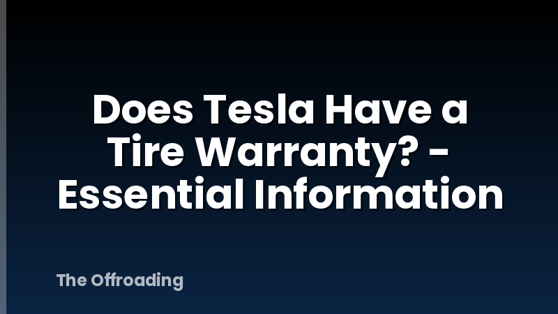Does Tesla Have a Tire Warranty? - Essential Information
