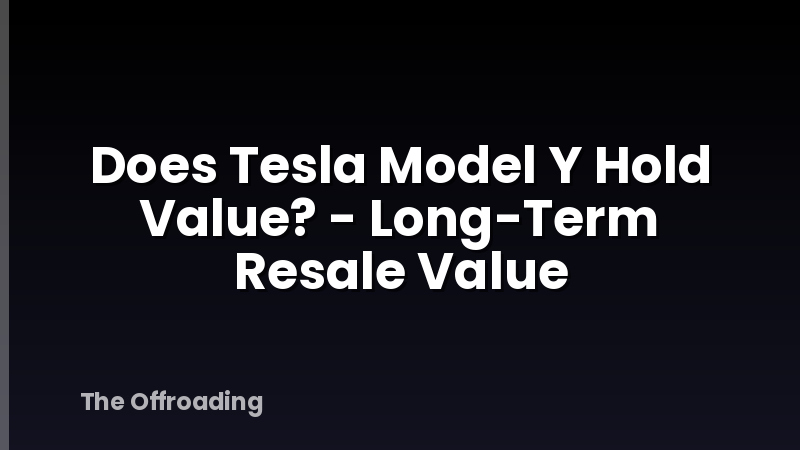 Does Tesla Model Y Hold Value? - Long-Term Resale Value