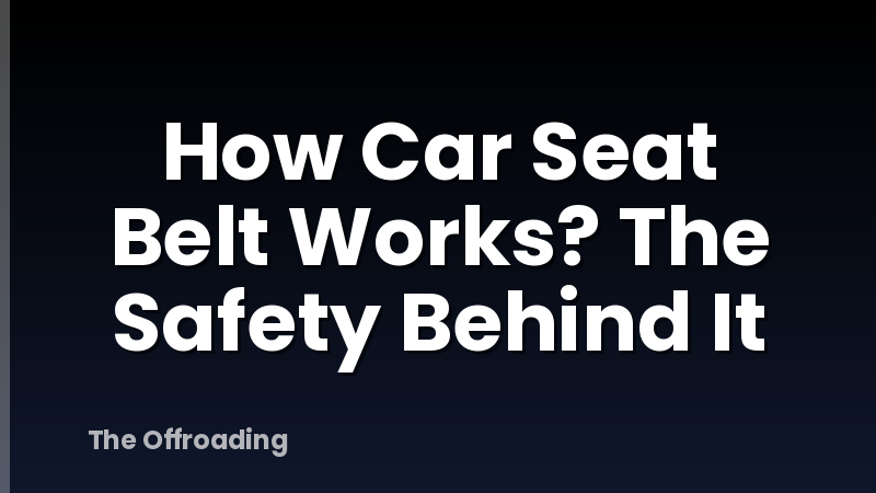 How Car Seat Belt Works? The Safety Behind It
