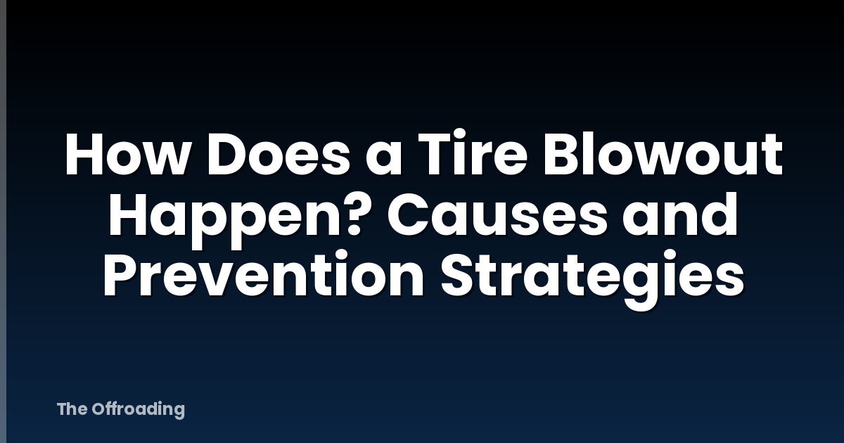 How Does a Tire Blowout Happen? Causes and Prevention Strategies