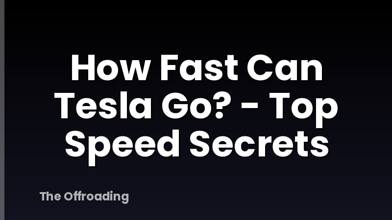 How Fast Can Tesla Go? - Top Speed Secrets