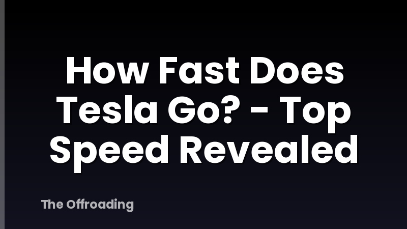 How Fast Does Tesla Go? - Top Speed Revealed