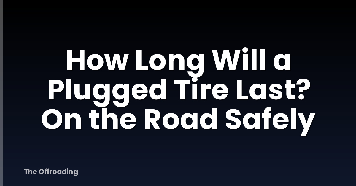 How Long Will a Plugged Tire Last? On the Road Safely