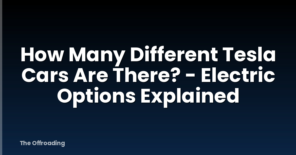 How Many Different Tesla Cars Are There? - Electric Options Explained