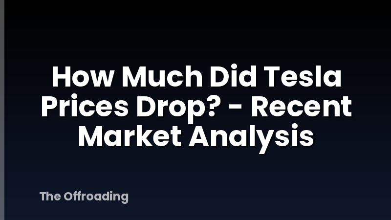 How Much Did Tesla Prices Drop? - Recent Market Analysis