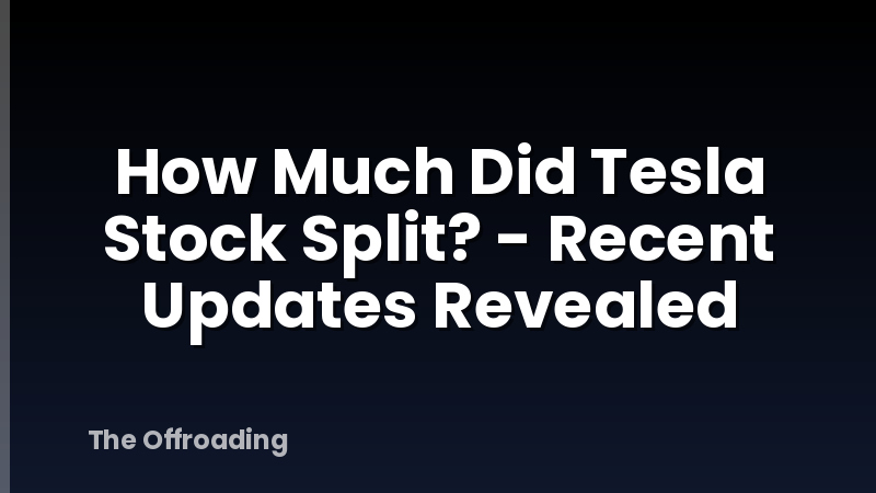 How Much Did Tesla Stock Split? - Recent Updates Revealed