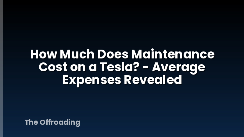 How Much Does Maintenance Cost on a Tesla? - Average Expenses Revealed