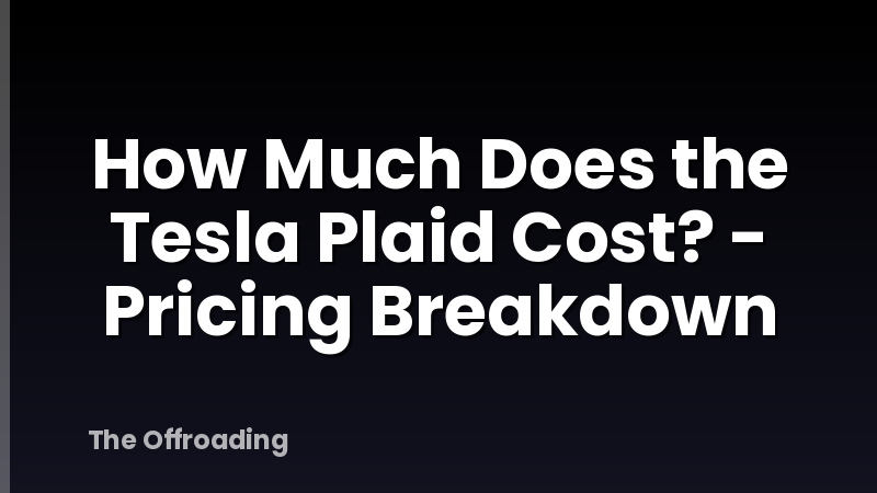 How Much Does the Tesla Plaid Cost? - Pricing Breakdown