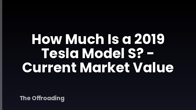 How Much Is a 2019 Tesla Model S? - Current Market Value