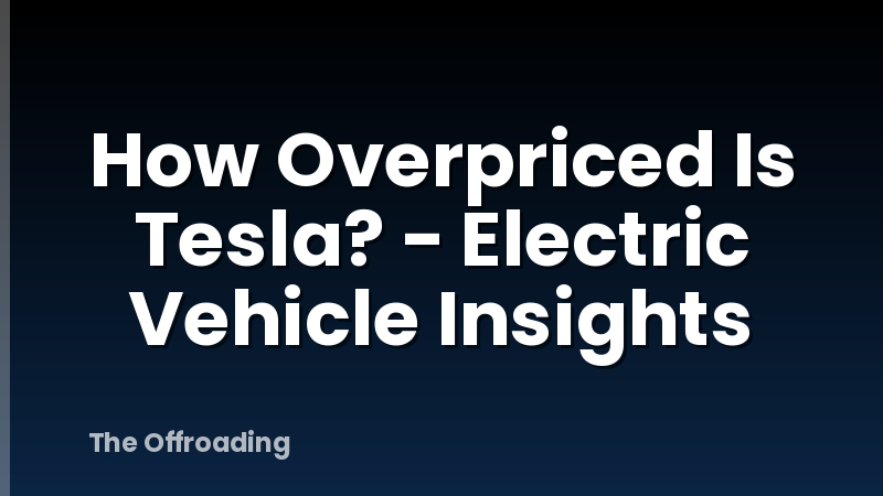 How Overpriced Is Tesla? - Electric Vehicle Insights