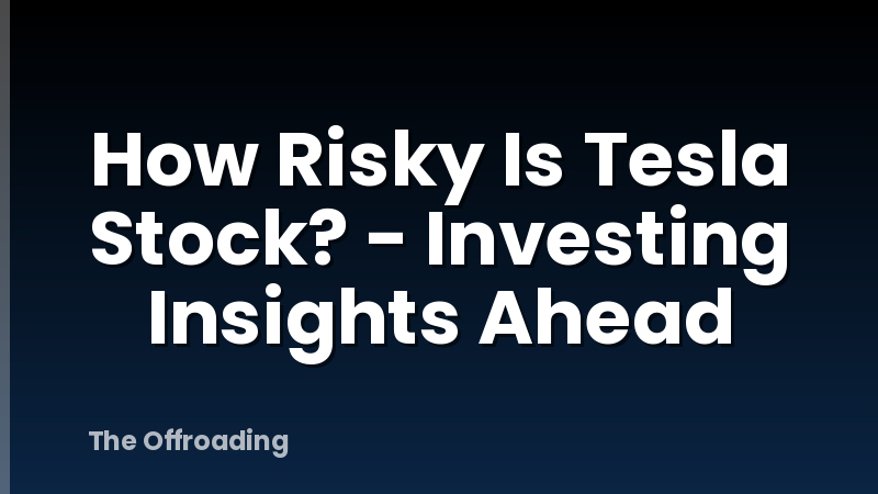 How Risky Is Tesla Stock? - Investing Insights Ahead