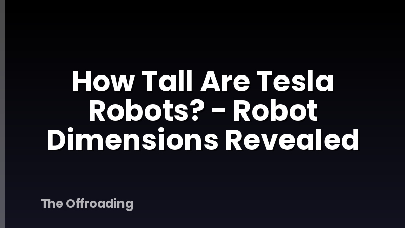 How Tall Are Tesla Robots? - Robot Dimensions Revealed