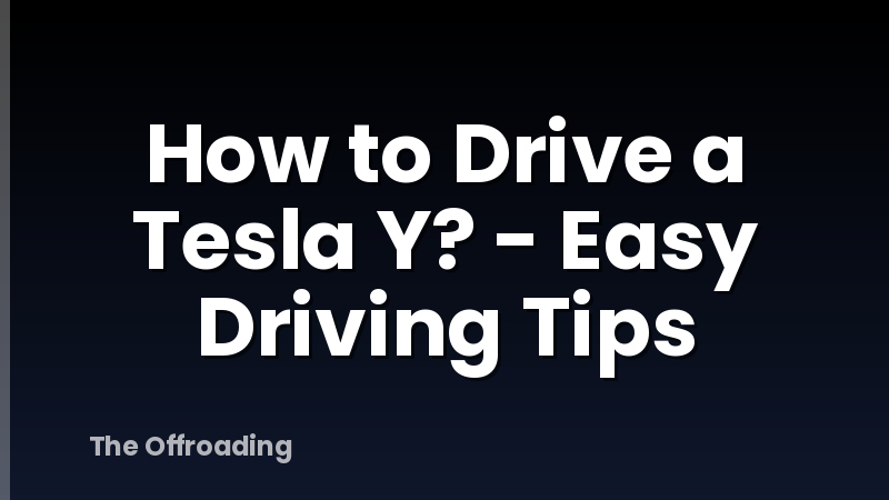 How to Drive a Tesla Y? - Easy Driving Tips