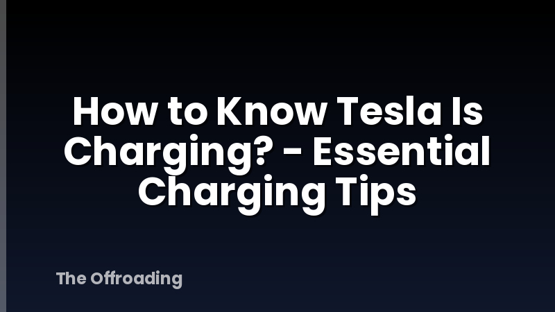 How to Know Tesla Is Charging? - Essential Charging Tips
