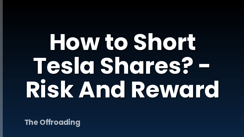 How to Short Tesla Shares? - Risk And Reward