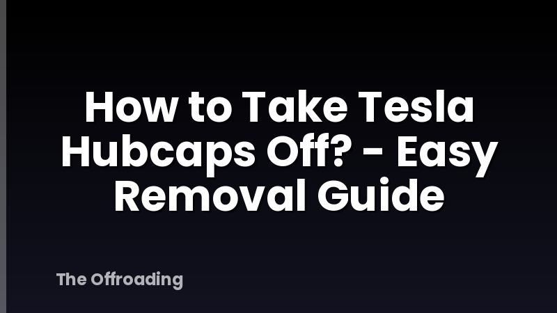 How to Take Tesla Hubcaps Off? - Easy Removal Guide