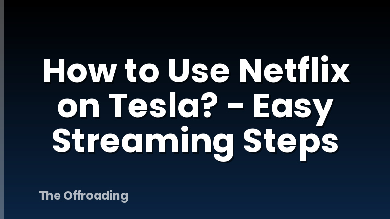 How to Use Netflix on Tesla? - Easy Streaming Steps