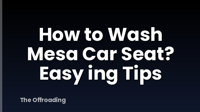 How to Wash Mesa Car Seat? Easy ing Tips