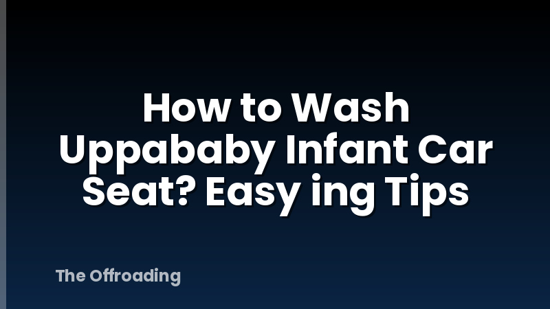 How to Wash Uppababy Infant Car Seat? Easy ing Tips