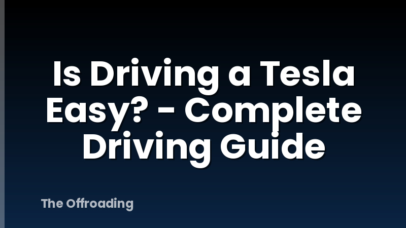 Is Driving a Tesla Easy? - Complete Driving Guide
