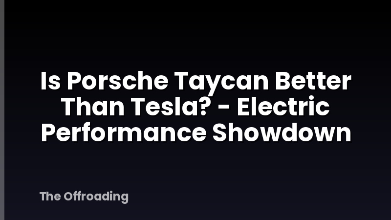Is Porsche Taycan Better Than Tesla? - Electric Performance Showdown