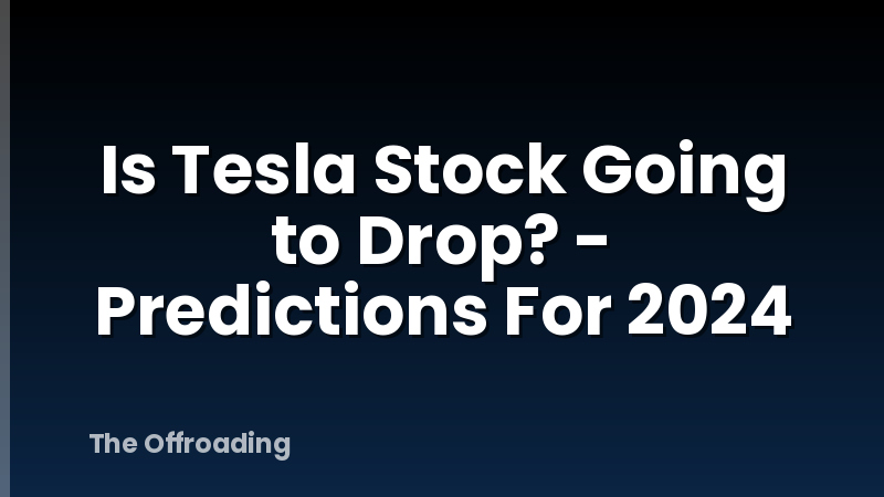 Is Tesla Stock Going to Drop? - Predictions For 2024