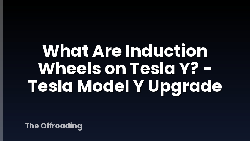What Are Induction Wheels on Tesla Y? - Tesla Model Y Upgrade