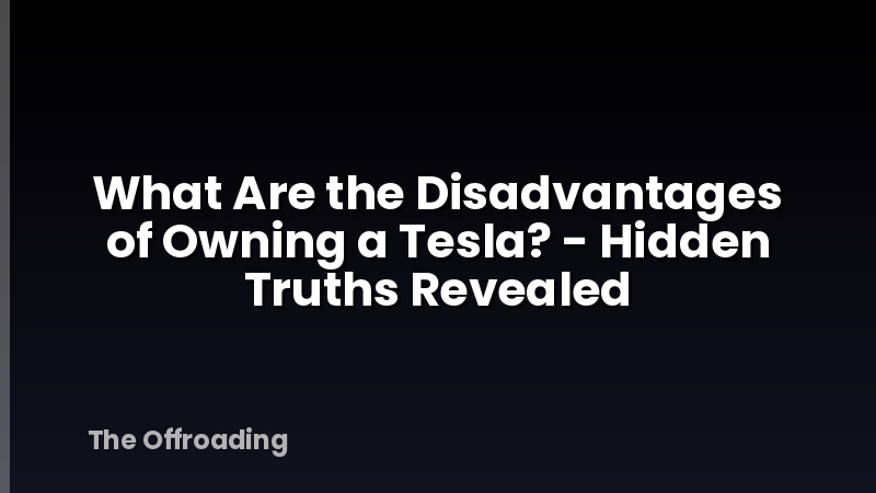 What Are the Disadvantages of Owning a Tesla? - Hidden Truths Revealed