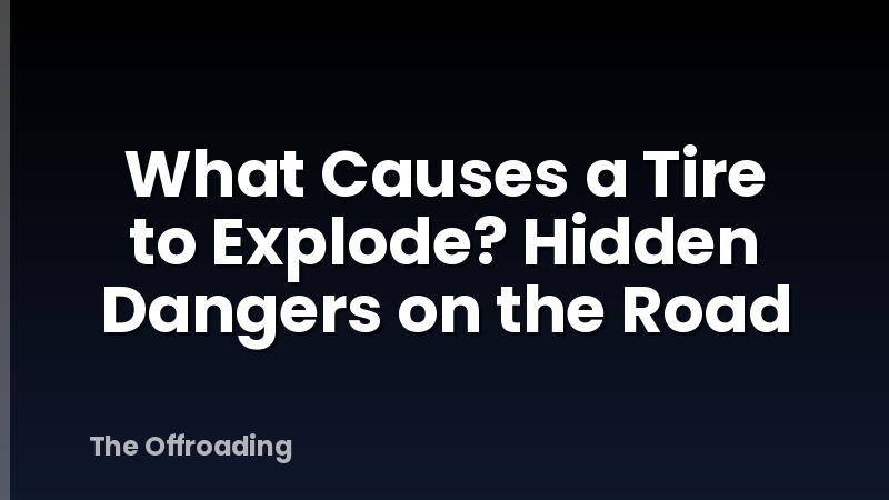 What Causes a Tire to Explode? Hidden Dangers on the Road