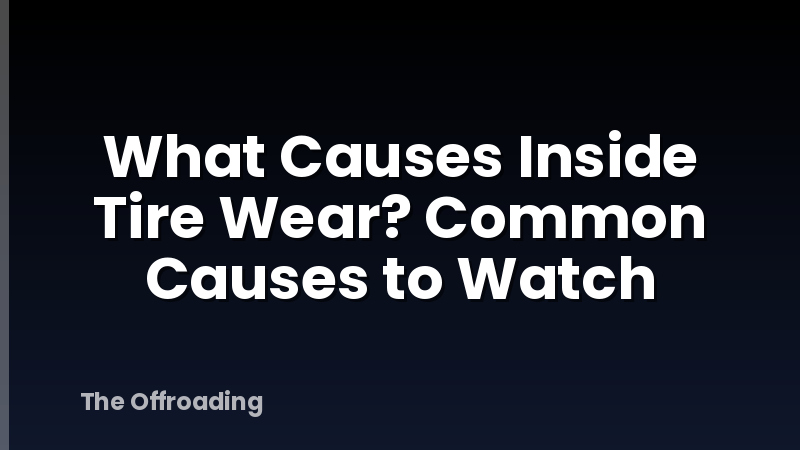 What Causes Inside Tire Wear? Common Causes to Watch