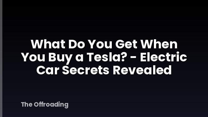 What Do You Get When You Buy a Tesla? - Electric Car Secrets Revealed