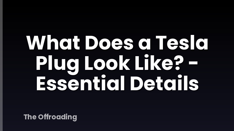 What Does a Tesla Plug Look Like? - Essential Details