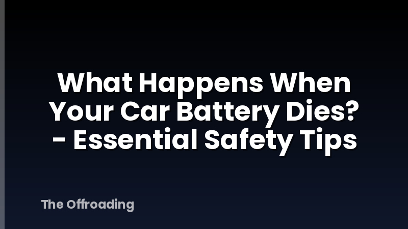 What Happens When Your Car Battery Dies? - Essential Safety Tips
