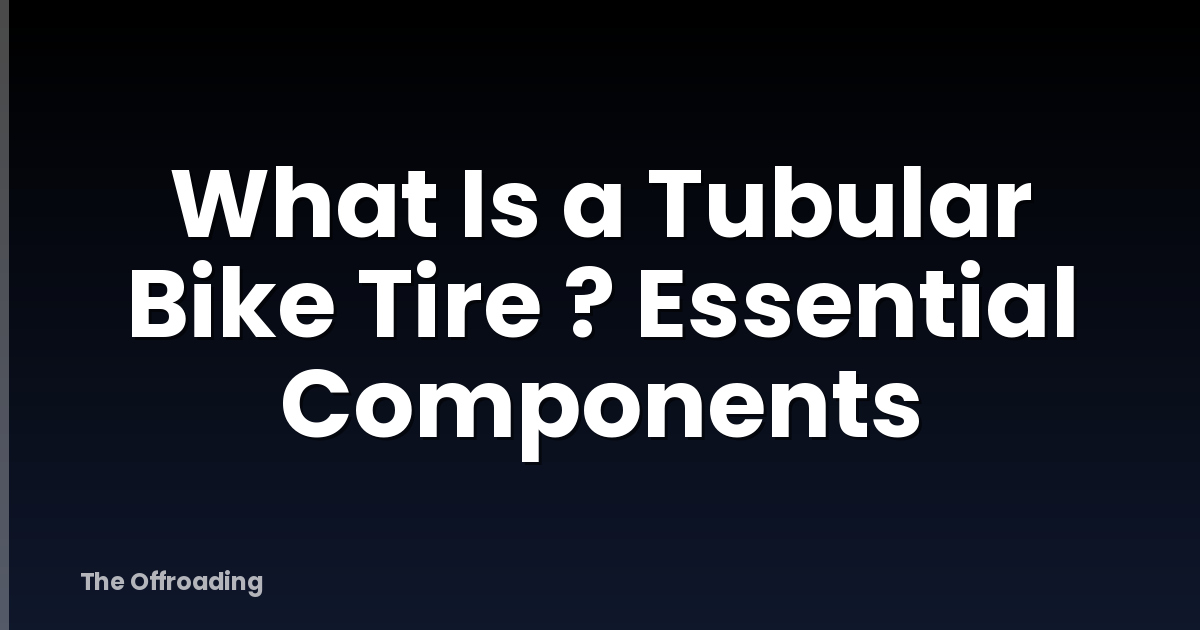 What Is a Tubular Bike Tire ? Essential Components