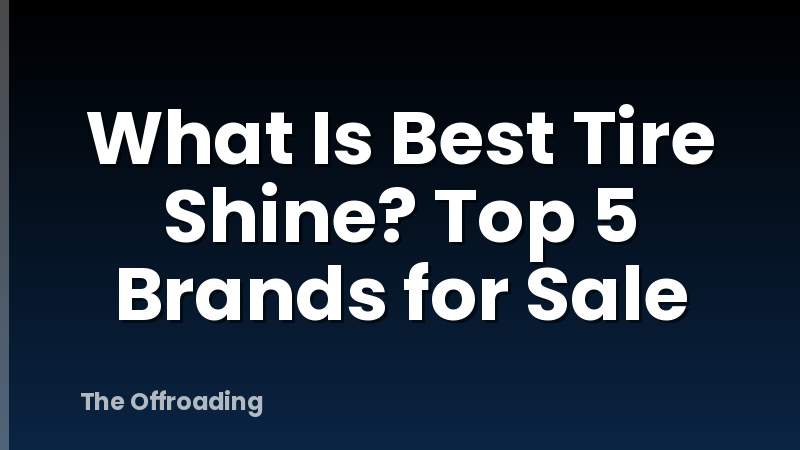 What Is Best Tire Shine? Top 5 Brands for Sale