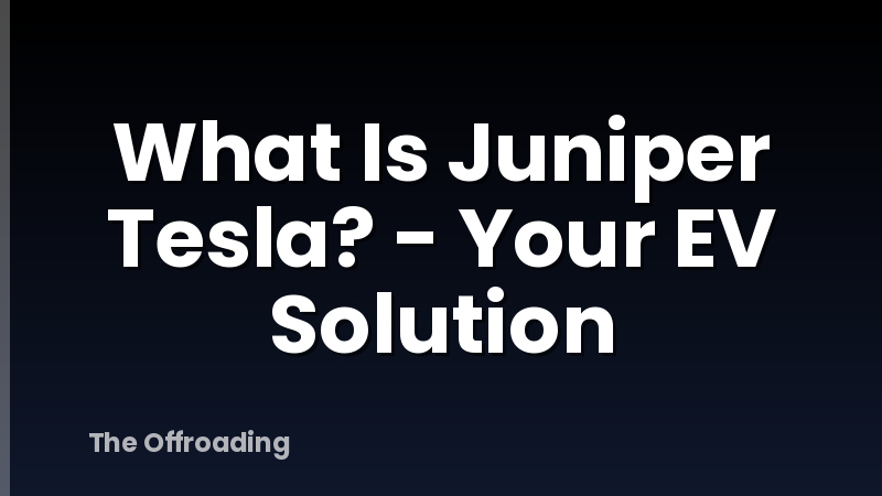What Is Juniper Tesla? - Your EV Solution