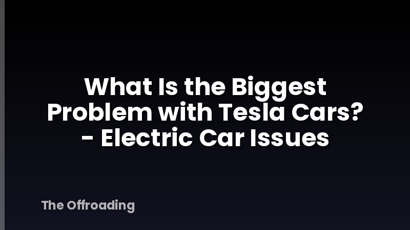 What Is the Biggest Problem with Tesla Cars? - Electric Car Issues