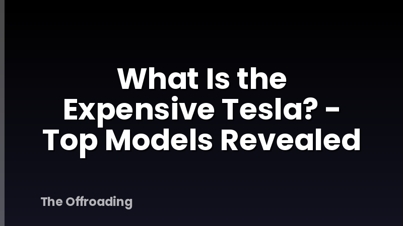 What Is the Expensive Tesla? - Top Models Revealed