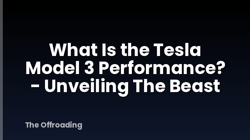 What Is the Tesla Model 3 Performance? - Unveiling The Beast