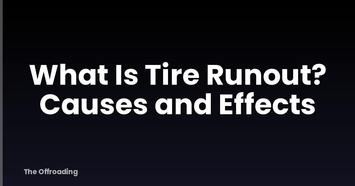 What Is Tire Runout? Causes and Effects