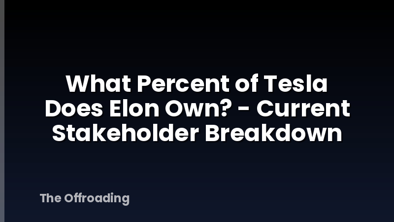 What Percent of Tesla Does Elon Own? - Current Stakeholder Breakdown