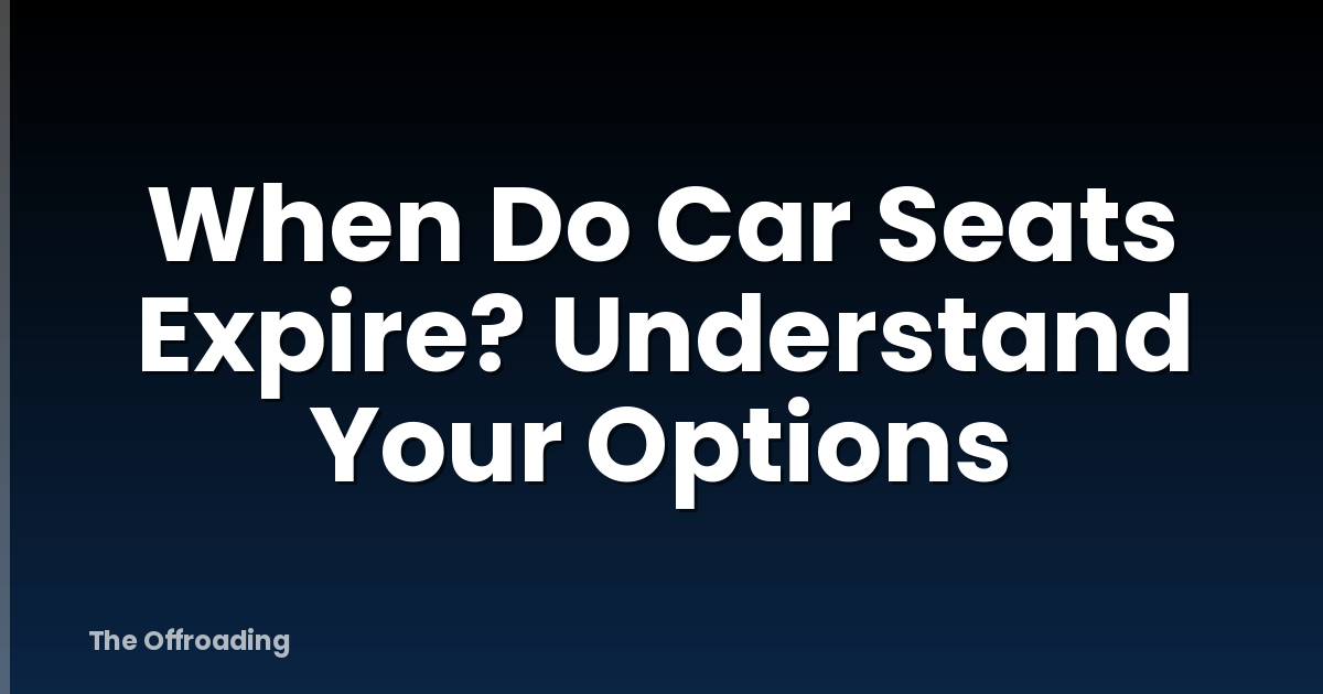 When Do Car Seats Expire? Understand Your Options